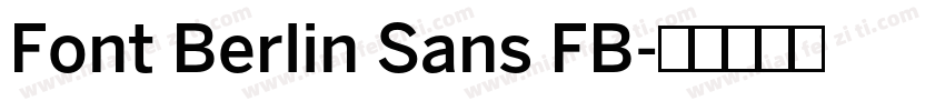 Font Berlin Sans FB字体转换